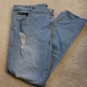 BoohooMAN Distressed Skinny Stretch Jeans